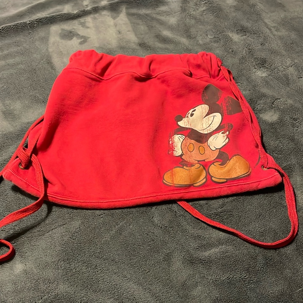 Disneyland Mickey Mouse Pull String Backpack - image 1
